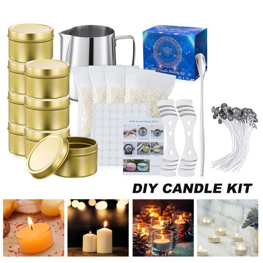 122PCS/Set Candle Making Kit DIY Candles Craft Tool Set Pouring Pot Wicks Wax Kit Gift  Making Pre-waxed Wicks For Party Supplie